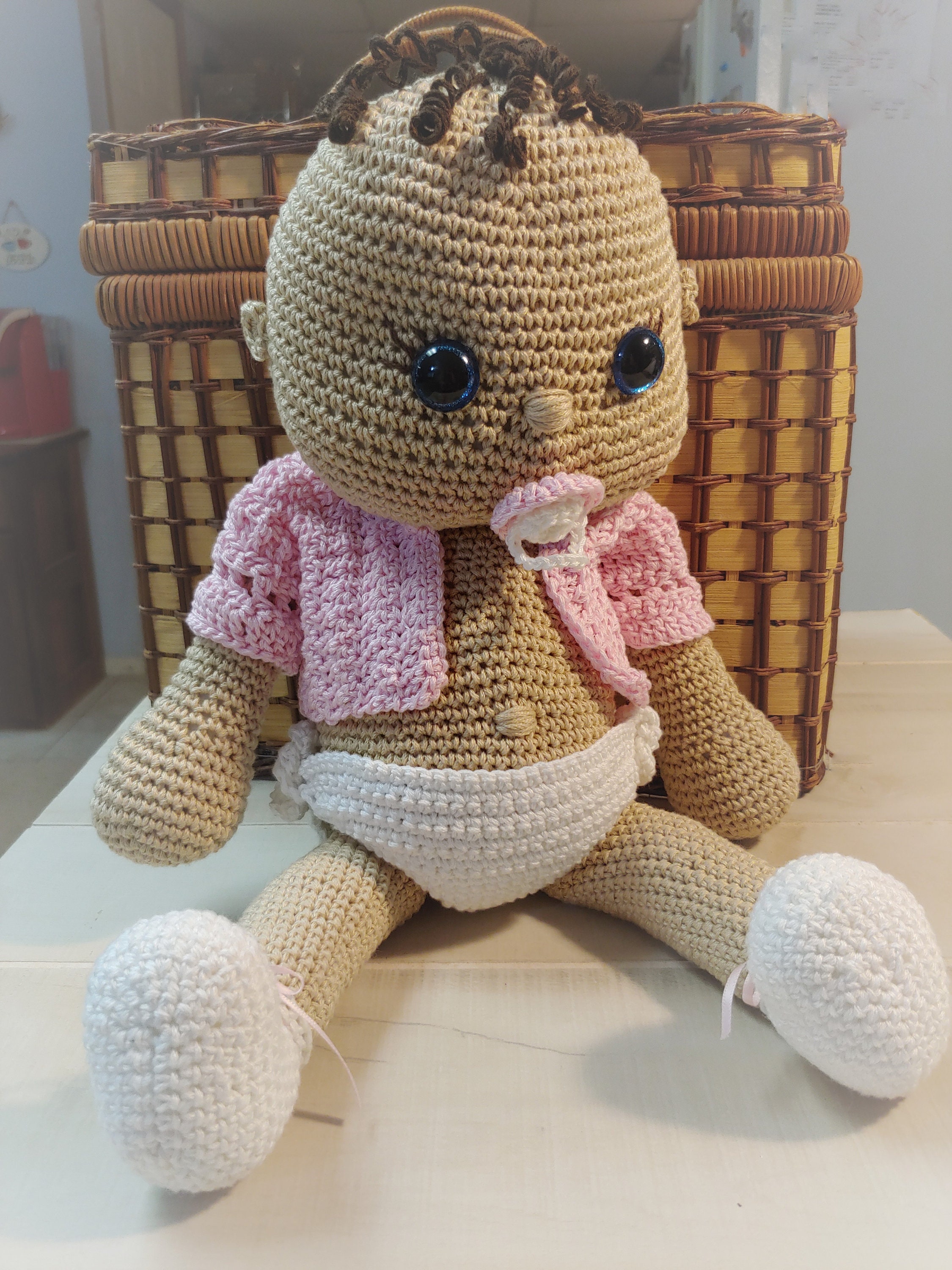Binky Baby Life Size Baby Boy or Girl Doll Crochet Pattern Etsy