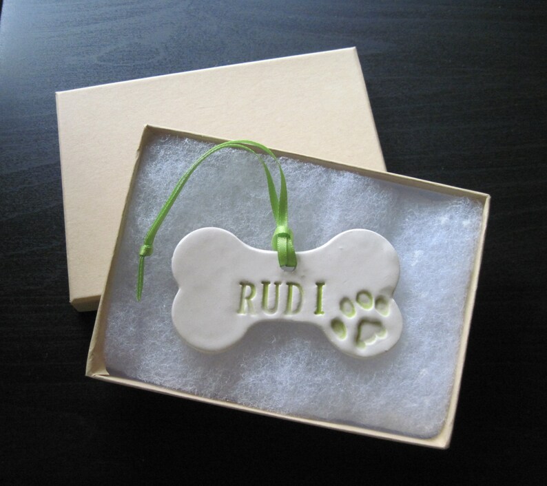 Dog Bone Ornament Personalized