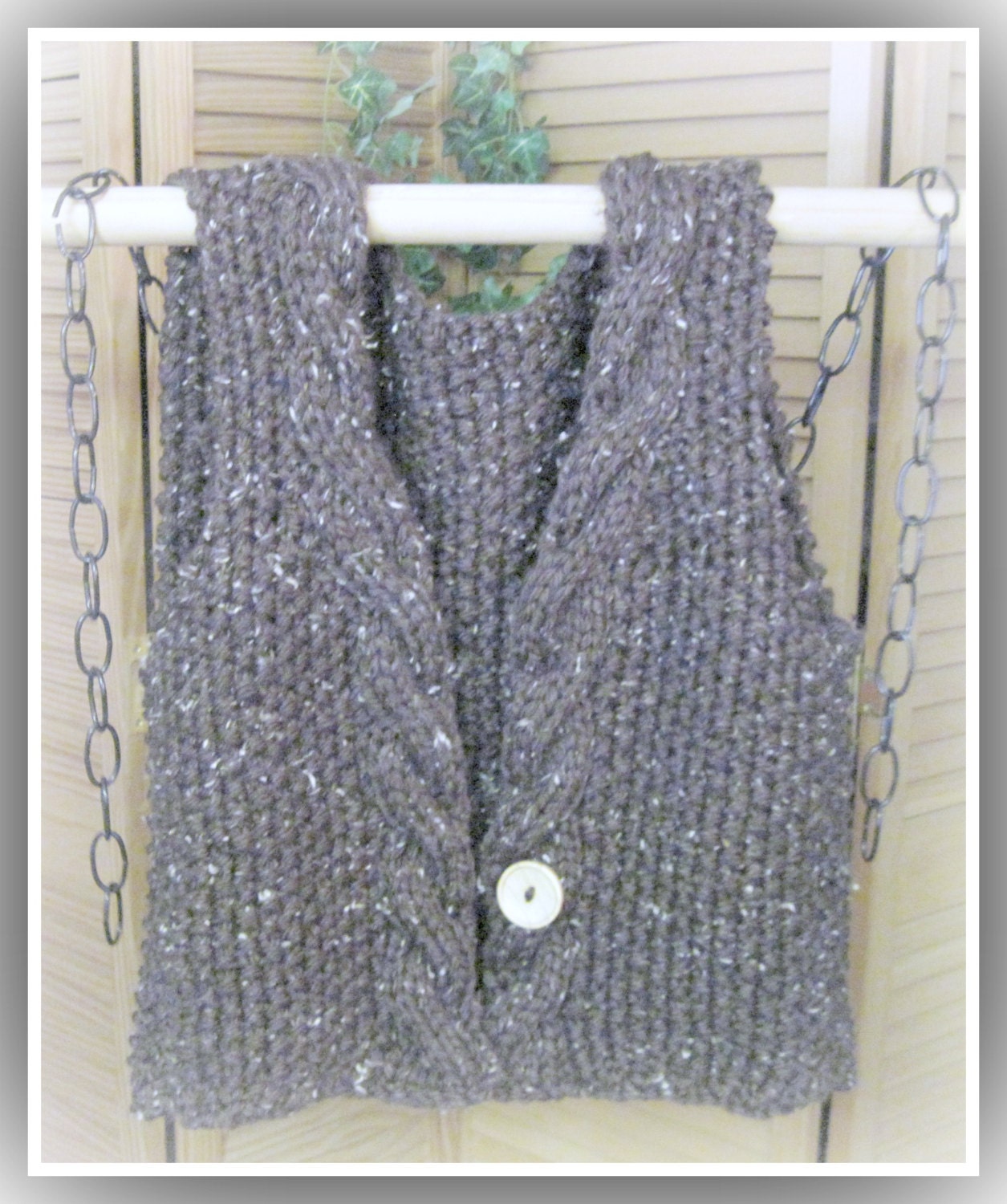 Cable Edged Vest Knitting Pattern for Teen to Adult - Etsy