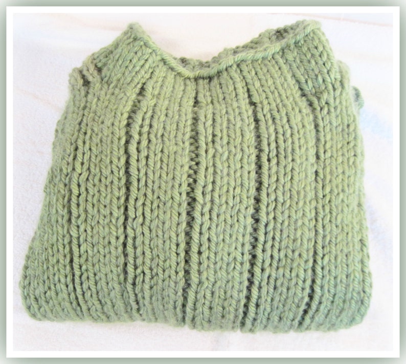 Loose Long Bulky Sweater Knitting Pattern for Teen to Adult Etsy