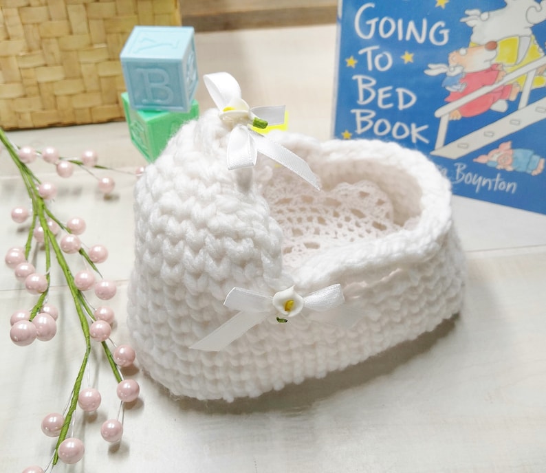 PDF Pattern for Crochet Bassinet for up to 5" Dolls - Etsy