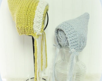 Knit Pixie Hat Pattern: Newborn to 12 Months (PDF Pattern)