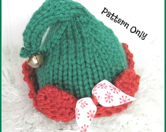 Elf Hat  Sized Newborn, Baby, Child and Adult Knitting Pattern