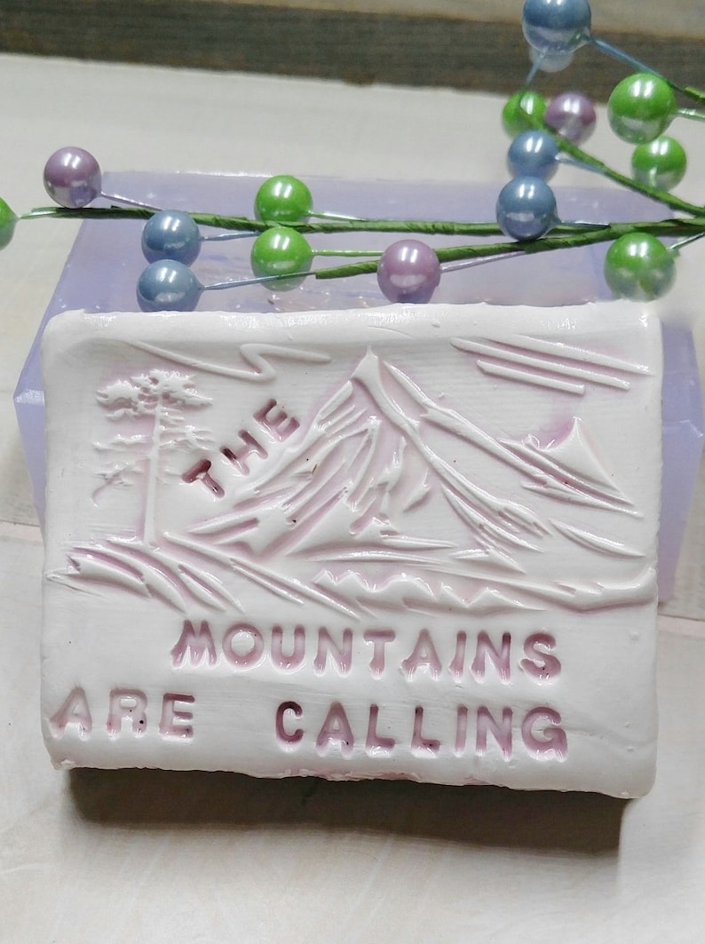 Candles etc. The Mountains are Calling Silicone Mold for Soap Chocolate