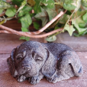 Concrete Puppy, Cement Figurine, Cement Puppy, Concrete Dog Figurine, Cement Dog