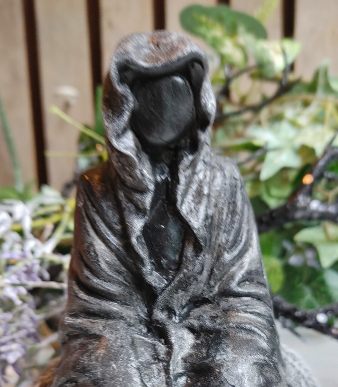 Concrete Grim Reaper on Rock, Cement Figurine, the Reaper Figurine, - Etsy