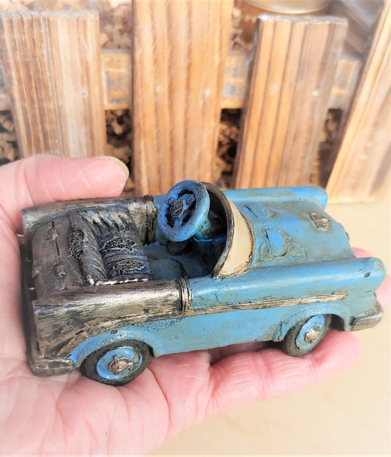 Antique Blue Pedal Car Display 33/4 L X 2 W Etsy