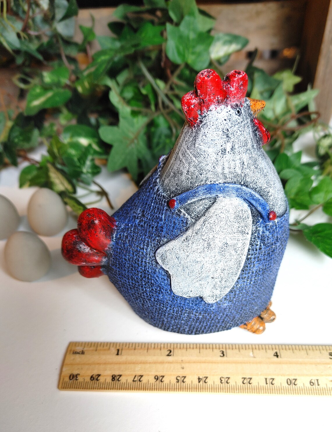 Cement Hen Concrete Chicken Chicken Bertha the Chicken Etsy