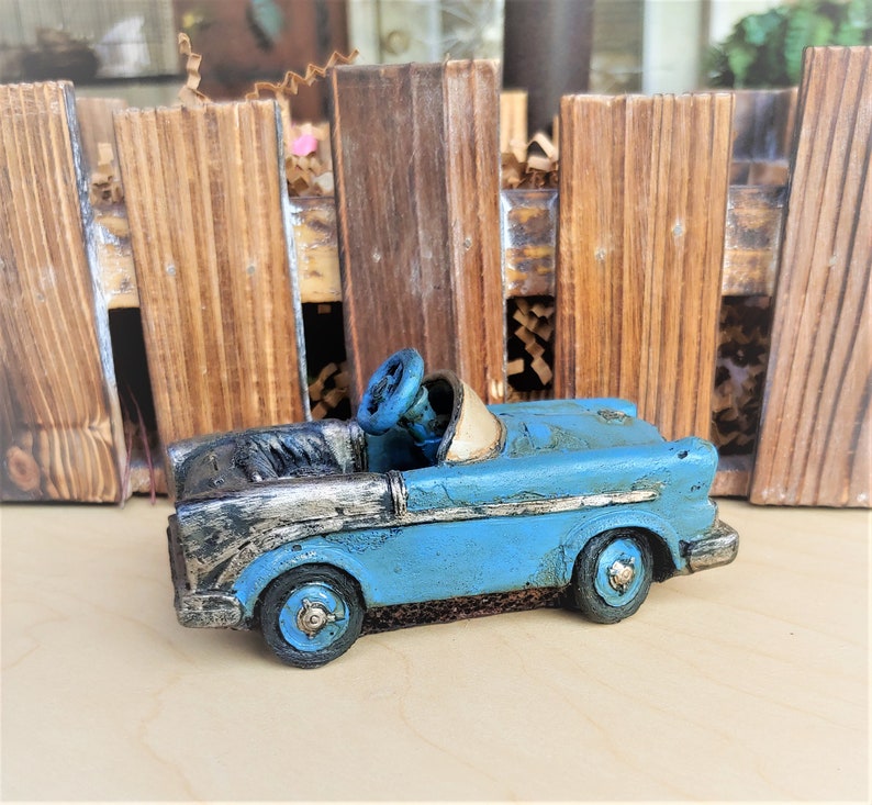 Antique Blue Pedal Car Display 33/4 L X 2 W Etsy