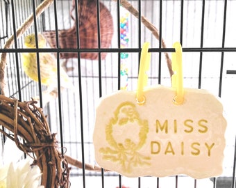 Canary Personalized Cage Name Plate, Tags or Ornaments