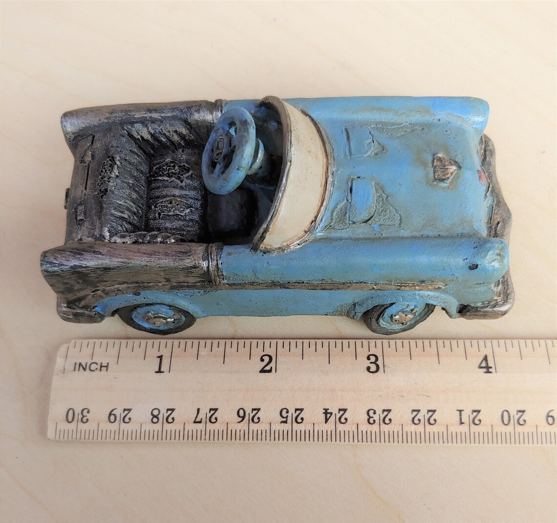 Antique Blue Pedal Car Display 33/4 L X 2 W Etsy