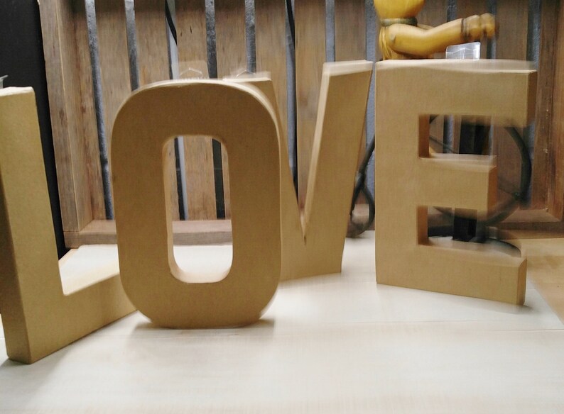 Paper Mache Letters and Ampersand 8 Choose Your Letters Etsy