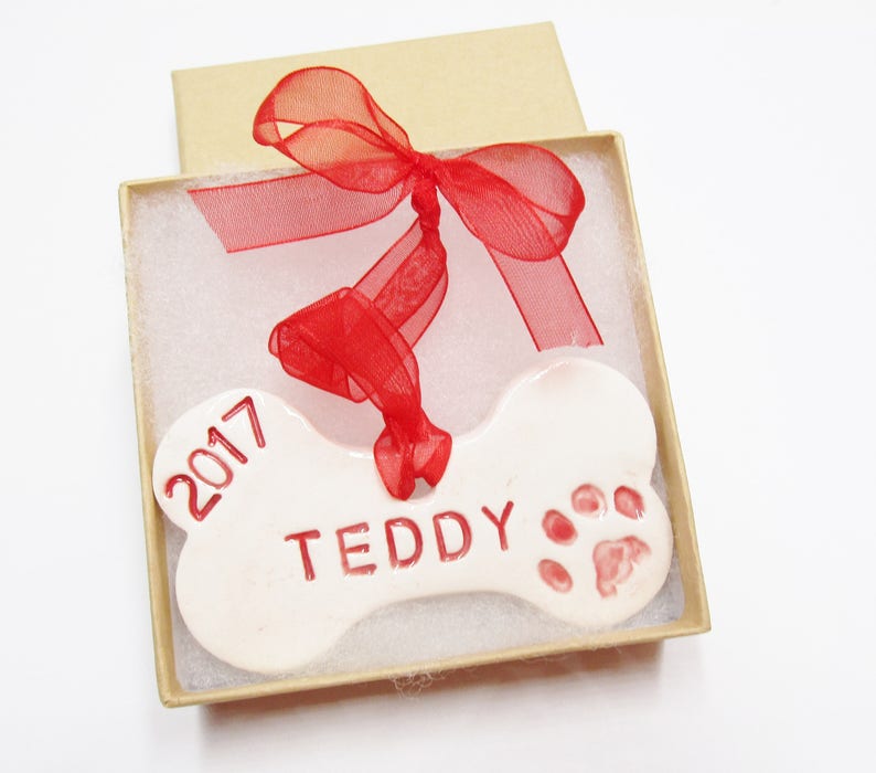 Dog Bone Ornament Personalized