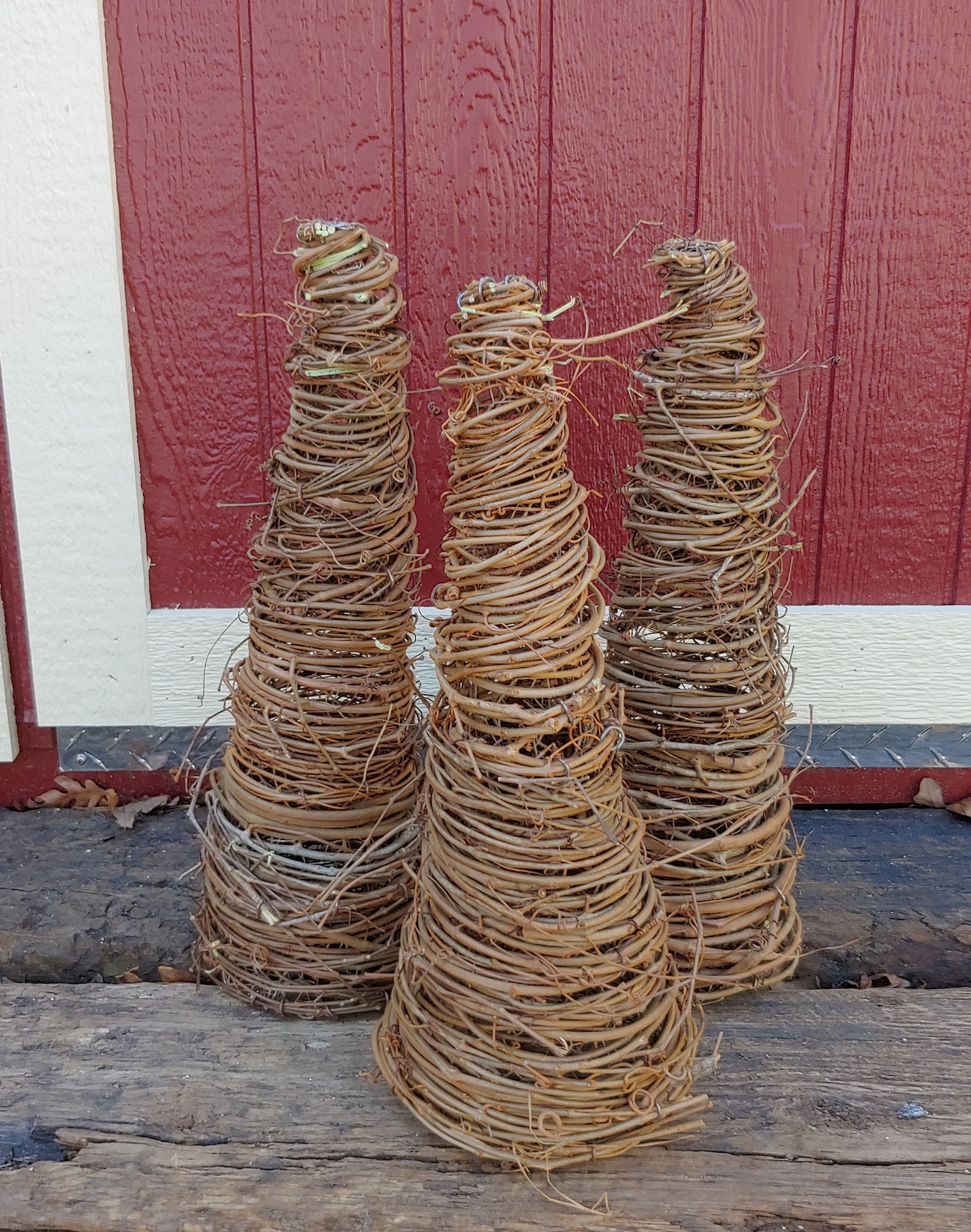 Undecorated 17 to 18 Grapevine Topiary Cone for Etsy