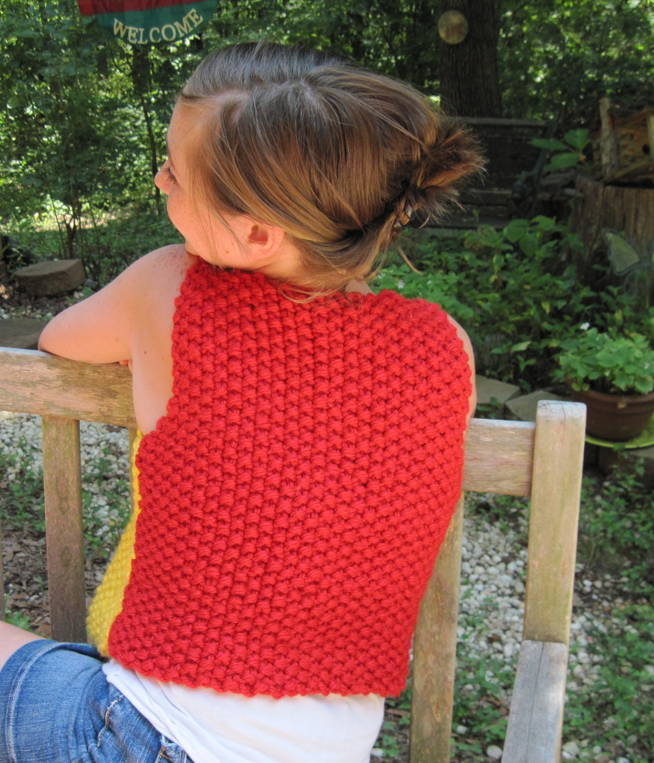The Adjustable Child's Vest Bulky Yarn Knitting Pattern Etsy