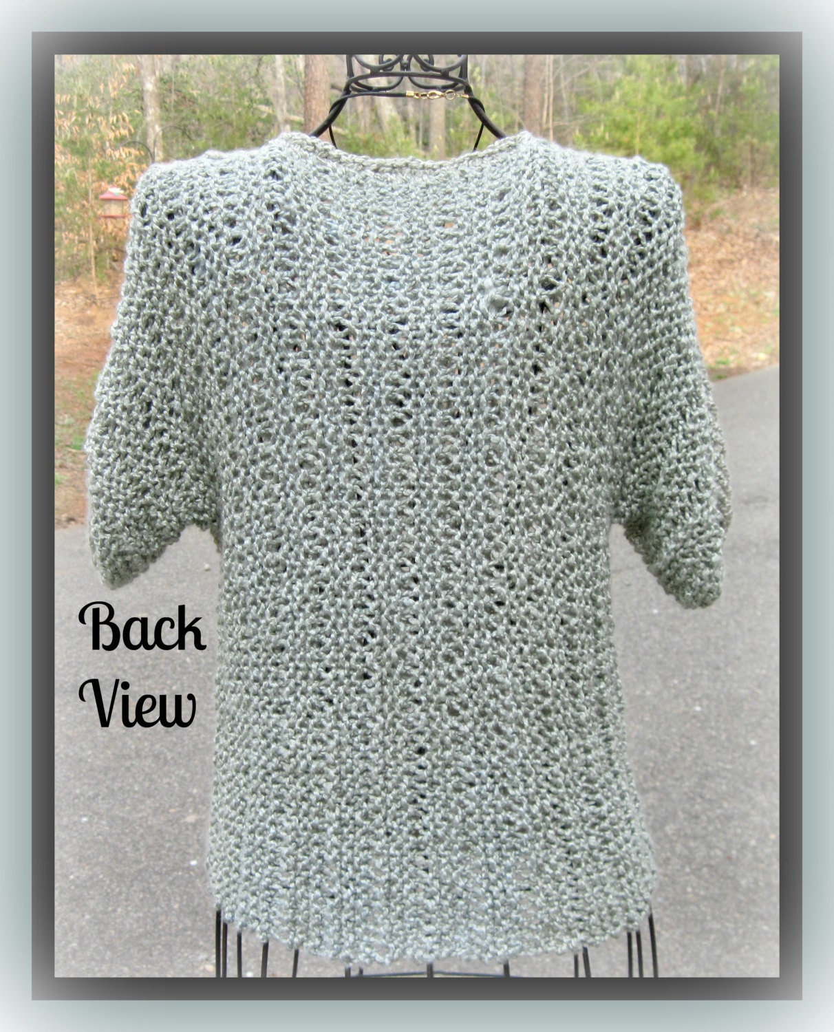 Bamboo Summer T-top Teen to Adult Knitting Pattern XS S M L