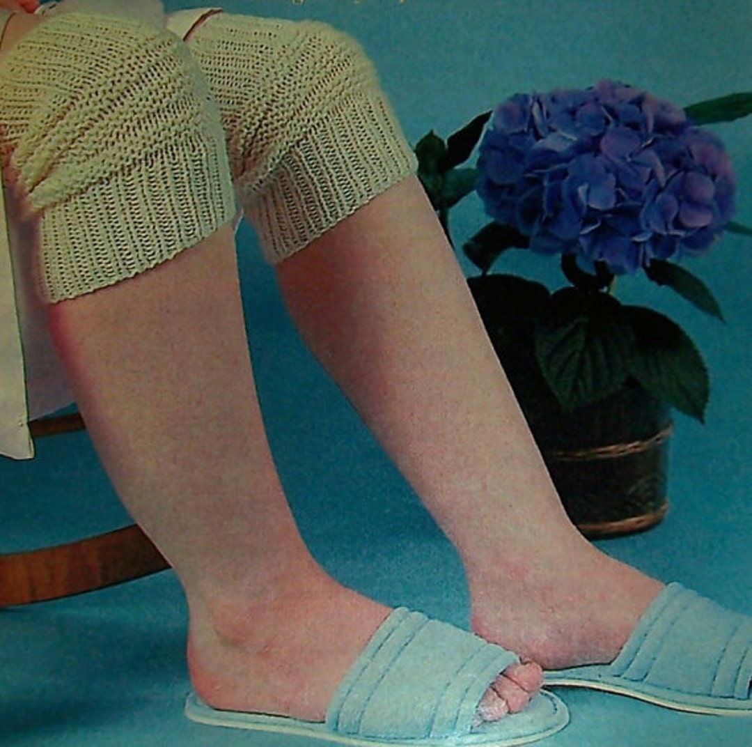 Knee Warmers Vintage Knitting Pattern - Etsy