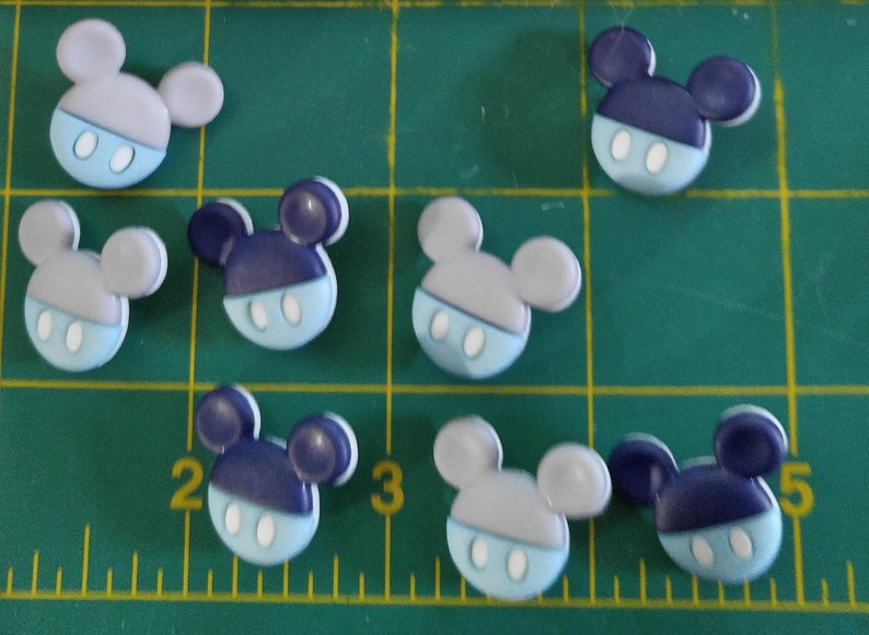 Baby Mickey Disney Buttons Set of 8