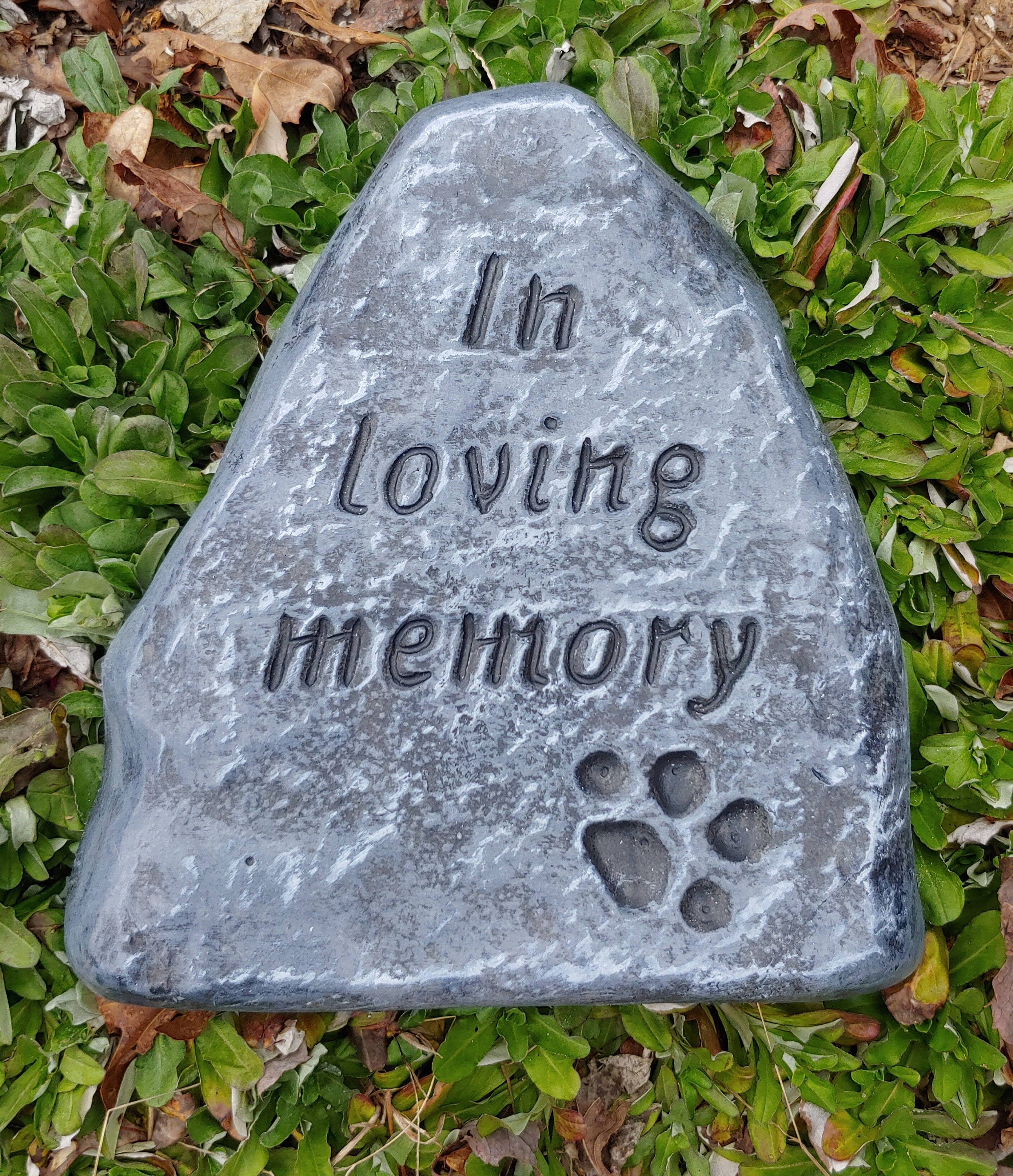 Memorial Pet Tombstone Mold Dog Bone Paw Shape Epoxy Resin Casting