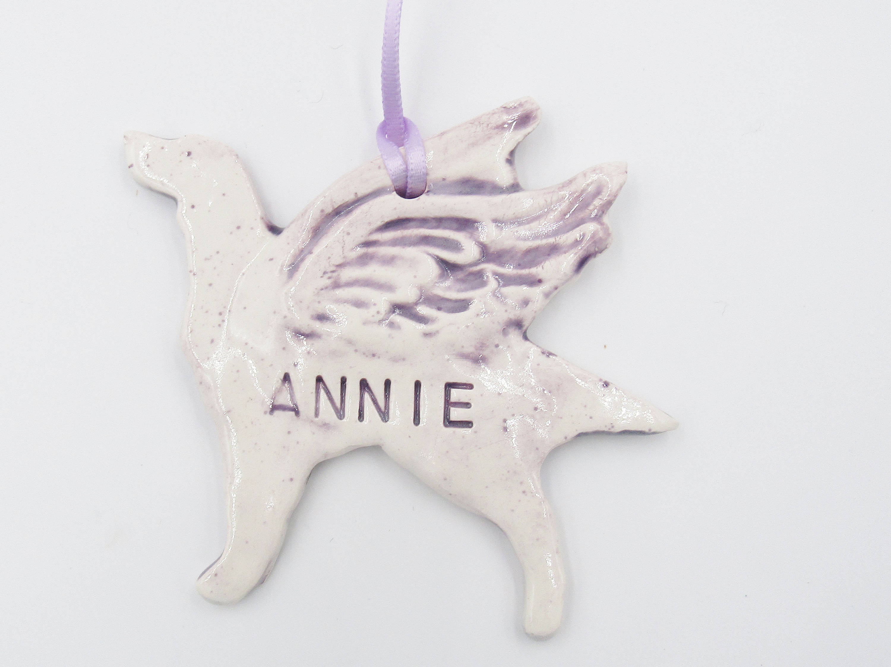 Dog Angel Memorial Ornament Personalized 39 Breeds Available Etsy