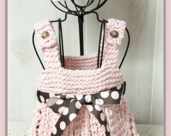 Miss Cutie Dress and  Hat  Infant  Knitted  Pattern