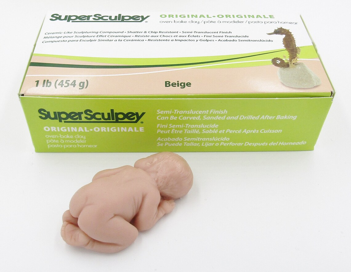 Super Sculpey Original Modeling Clay or Living Doll One Pound Etsy
