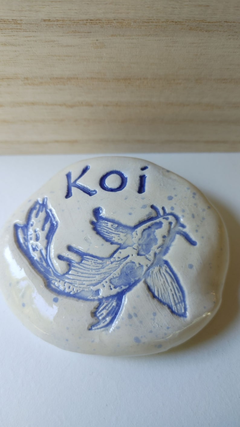 Koi Lettering KOI Memorial Stone Personalized Ships Insured Priority - Etsy