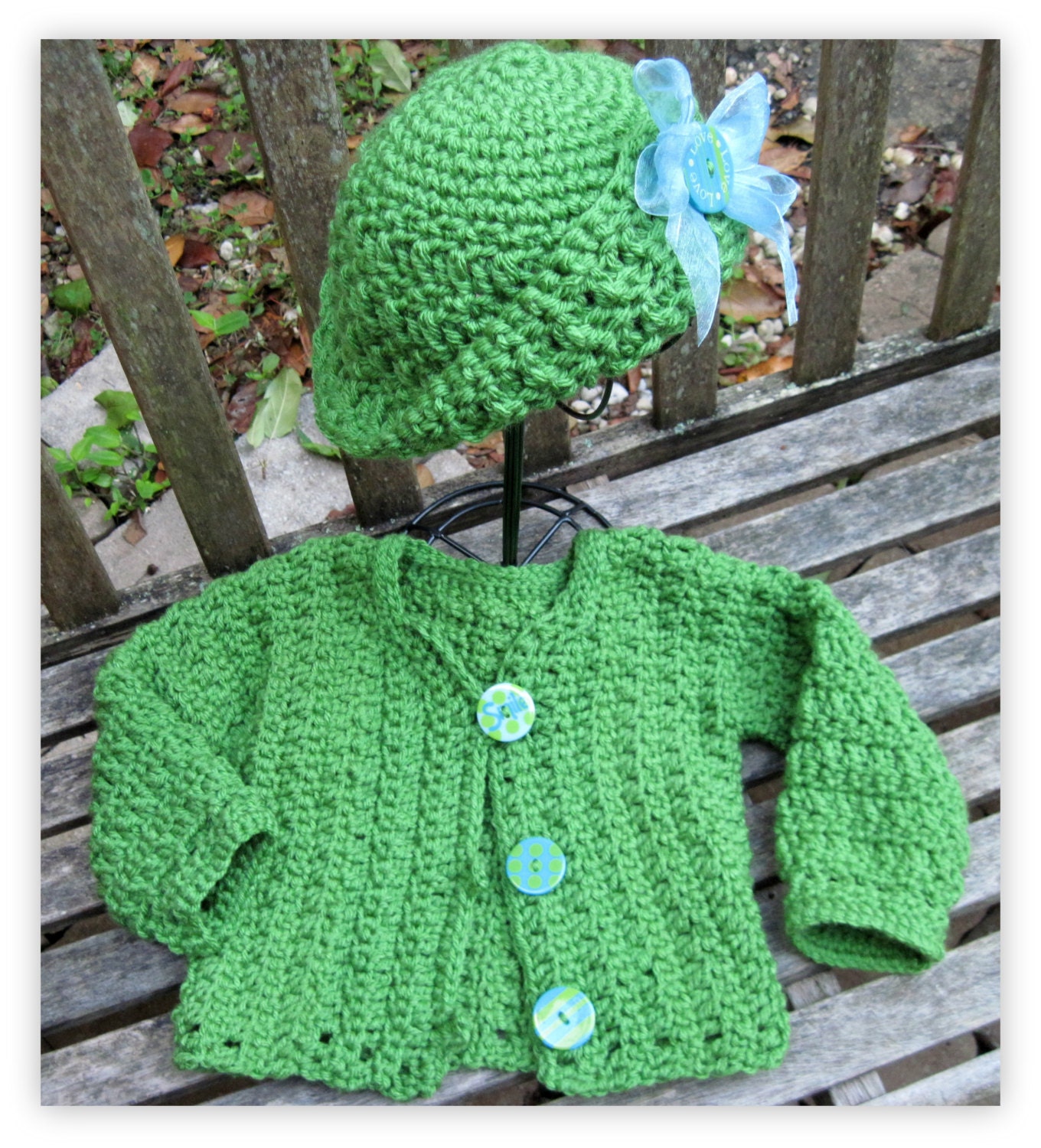 Crochet Pattern One Piece Jacket And Cloche Ages 5 12 Etsy