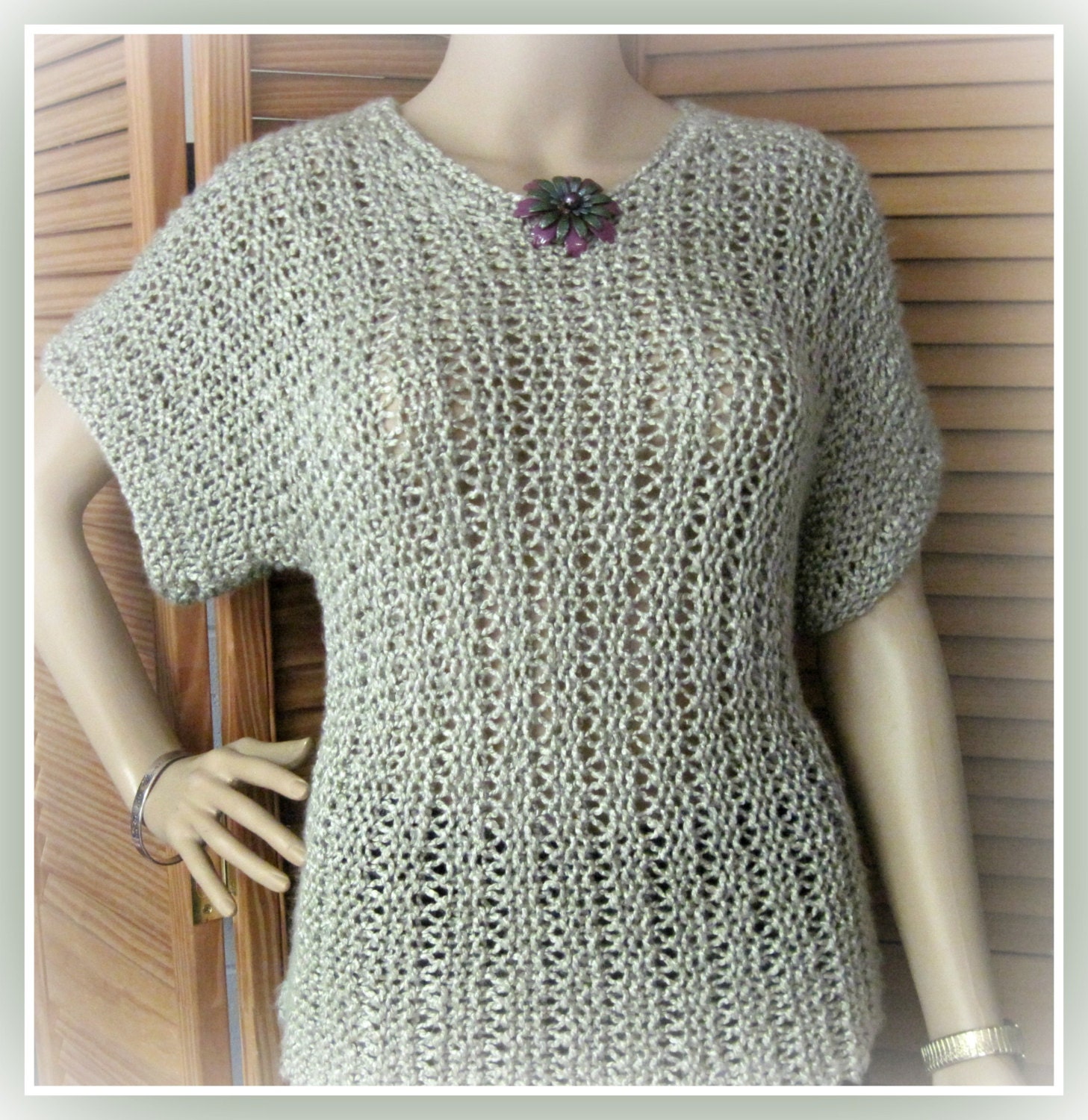 トップス Bamboo Basket Pattern Knitted Top EN3403_2】Bamboo Top Crochet Tutorial_Pt2 | Shi, Ci, Fu