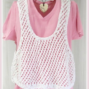 Plus Sizes  Cotton Top Pop Over  Knitting Pattern  XL, XXL, XXXL
