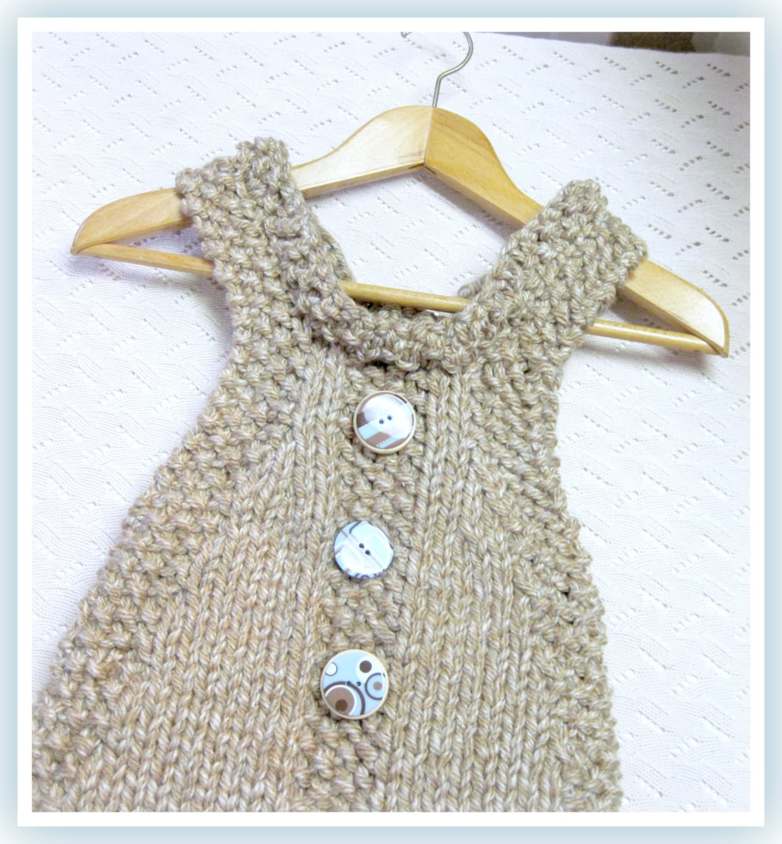 Child's Jumper Dress Knitting Pattern in Bulky Yarn Child Etsy