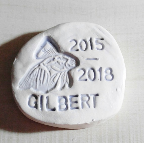 Goldfish Memorial Stone Personalized
