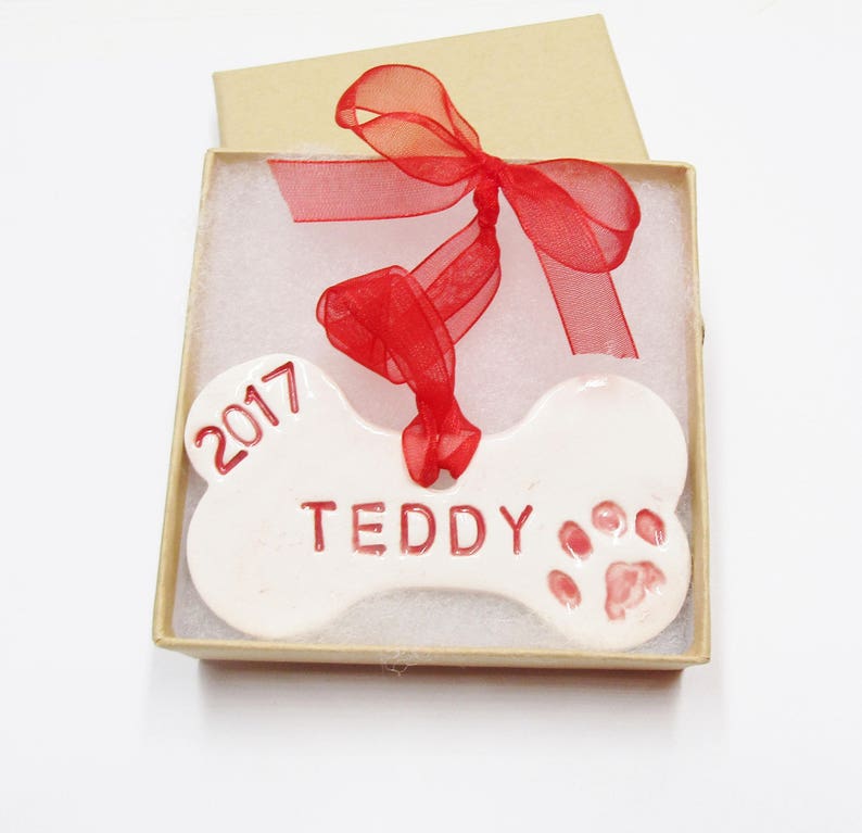 Dog Bone Ornament Personalized