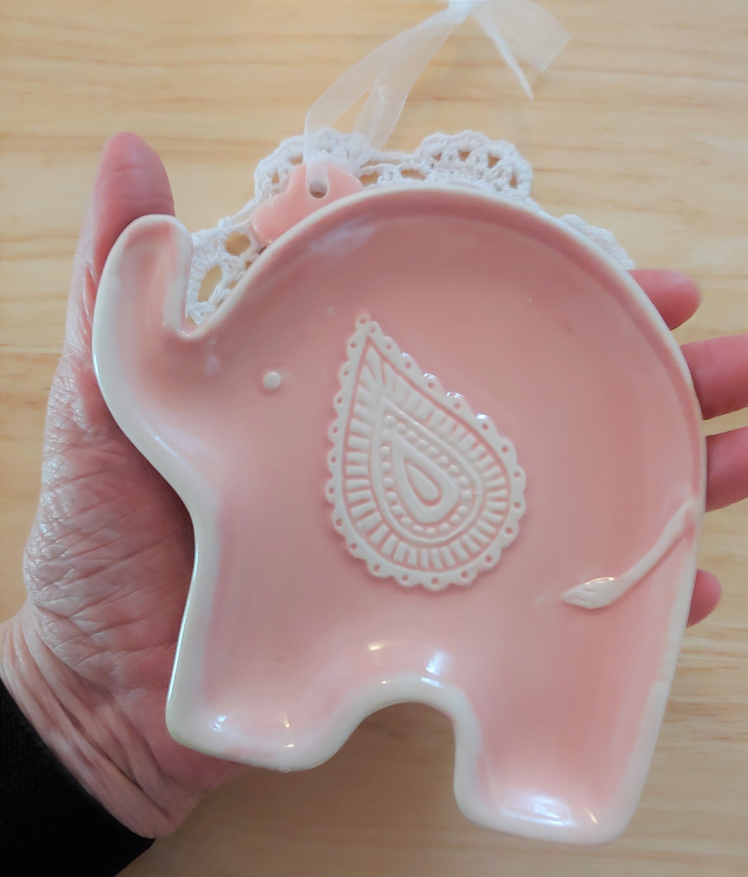 Little Elephant Dish 5 inches x 5 inches .5 high Gift Etsy