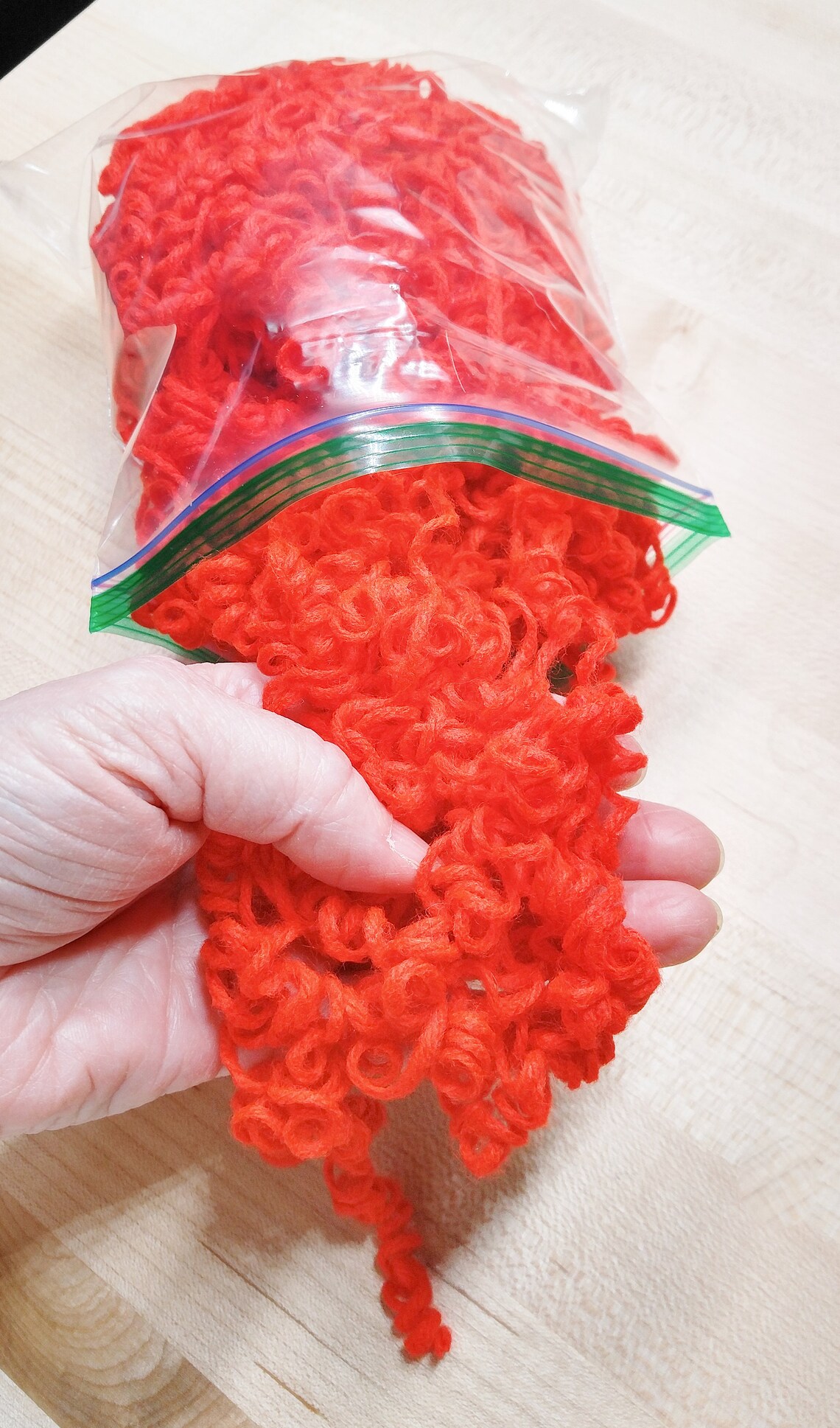 Bright Red Curly Yarn Hair for Your Handmade Dolls and Crafts Etsy