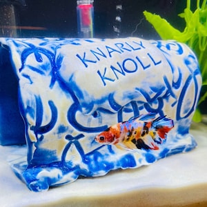 Custom Personalized Aquarium  Decor, Tank Decor, Tunnel, Betta Cave, Hand-formed