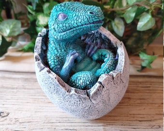 Concrete Hatching Dragon, Cement Dragon Figurine, Cement Dragon, Concrete Figurine