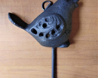 One Cast Iron Bird Wall Hook, Antique Black, Antique White, or Antique  Brown 