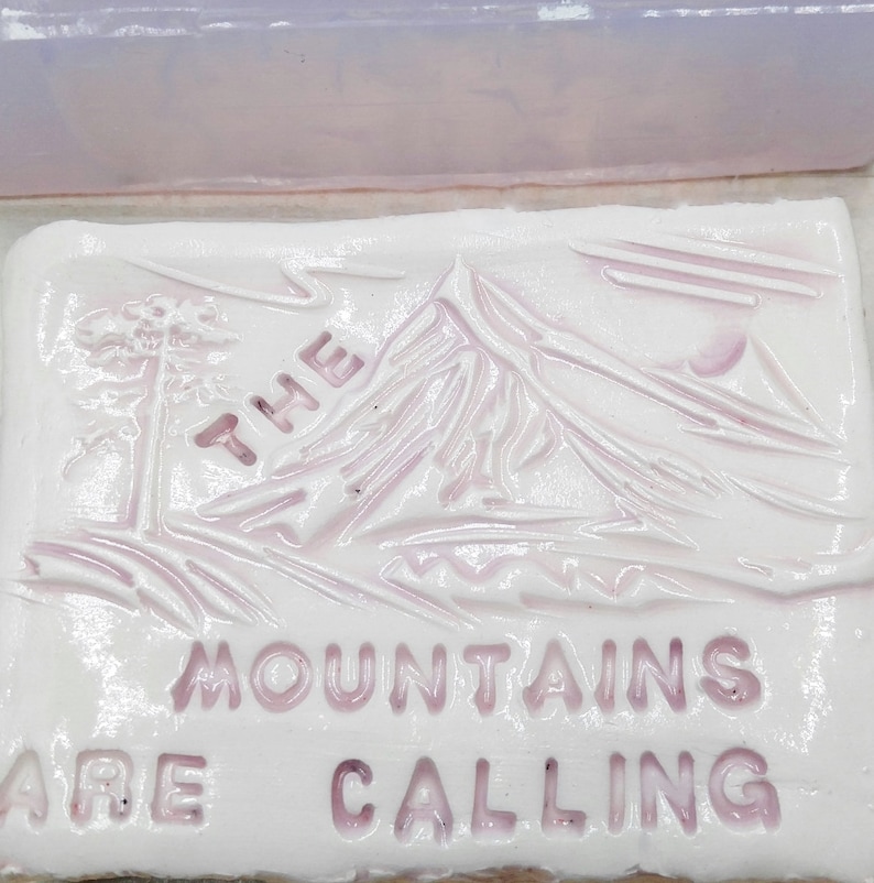 Candles etc. The Mountains are Calling Silicone Mold for Soap Chocolate