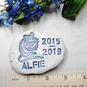 Gerbil Memorial Stone Personalized 2.5 to 3.5 Ships Insured Priority image 3