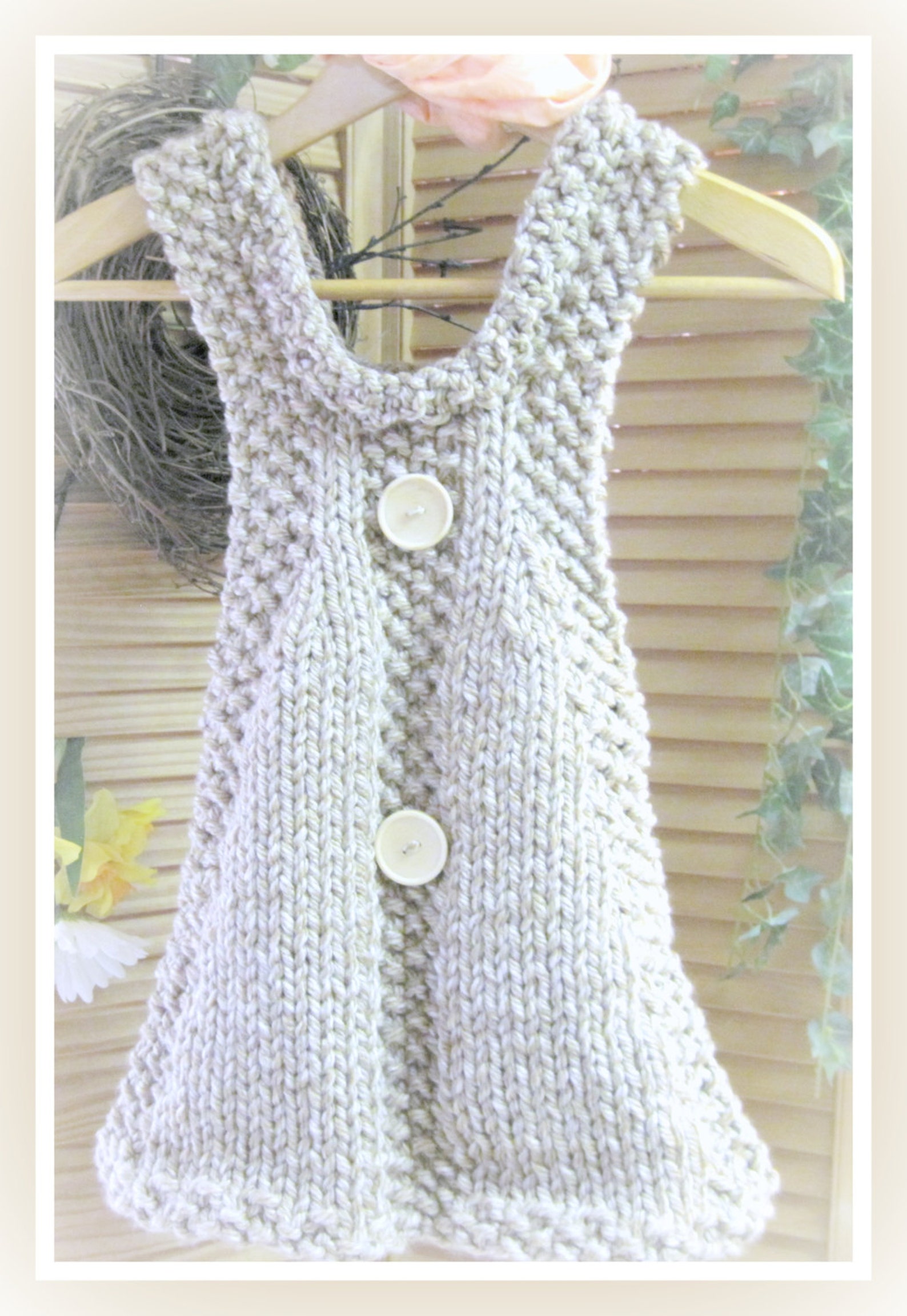 Child's Jumper Dress Knitting Pattern in Bulky Yarn Child Etsy
