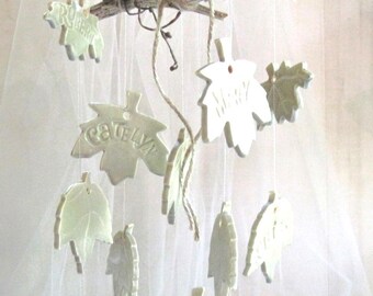 Family Tree Wind Chimes Custom Personalized. One or Two color options