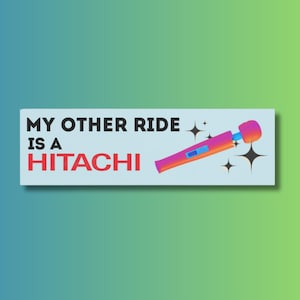 私のもう一つの乗り物は日立のバンパーステッカーです