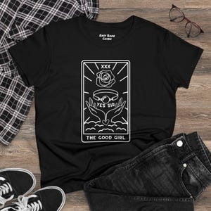 The Good Girl Kinky Tarot Card Women&#39;s Cotton Tee
