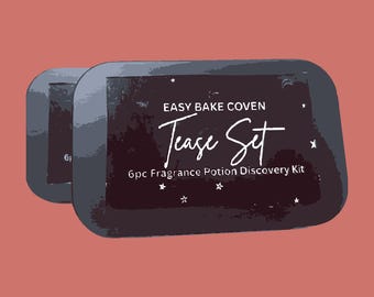 Tease Set – 6-Piece Perfume Discovery Kit | Witchy Kinky Fragrance Sampler | 2ml Perfume Oils | Unisex Gift | Easy Bake Coven