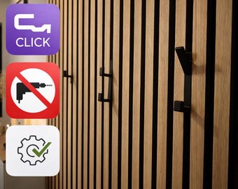 Click System panel hooks for acoustic panels - modern - installation WITHOUT drilling - various panel hooks - Panel Hook