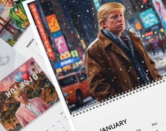 Calendario del Joven Trump 2025: Un regalo humorístico y político