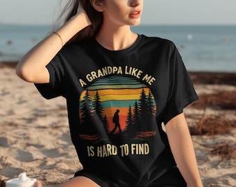 Maglietta per nonno, maglietta per nonno da escursionismo, regalo retrò per nonno, regalo per nonno difficile da trovare, maglietta per nonno all'aperto, regalo per nonno