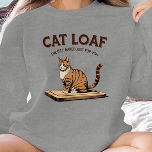 Cat Loaf Freshly Baked Cat Lover T-Shirt, Funny Cat Graphic Tee, Cute Cat Lover Gift, Cat Enthusiast Shirt, Kitty Loaf T-Shirt