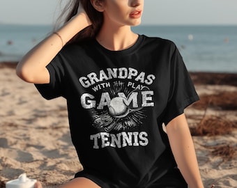 Maglietta "I nonni giocano a tennis", divertente regalo per i nonni